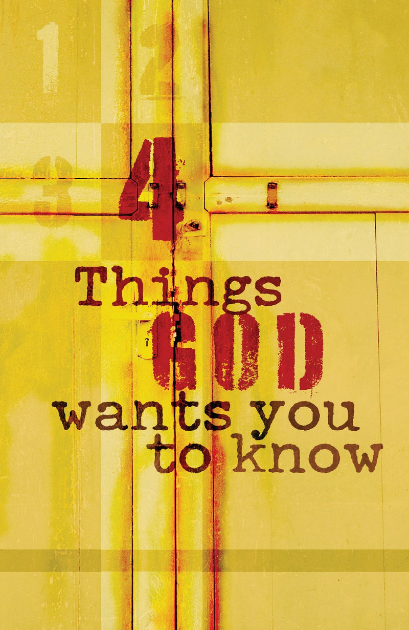 Tract-4 Things God Wants You To Know (ESV) (Pack Of 25)