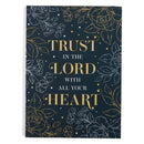 Trust in the LORD Navy Flower - Prov 3:5