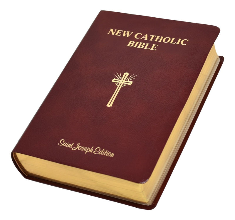 NCB St. Joseph New Catholic Bible Giant Type-Burgundy Bonded Leather