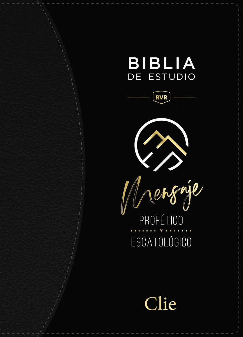 Span-RVR Prophetic Message Study Bible (Biblia De Estudio Del Mensaje Profetico)-Black Leathersoft Indexed