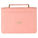 Through Christ Fluted Iris Pink faux Lea