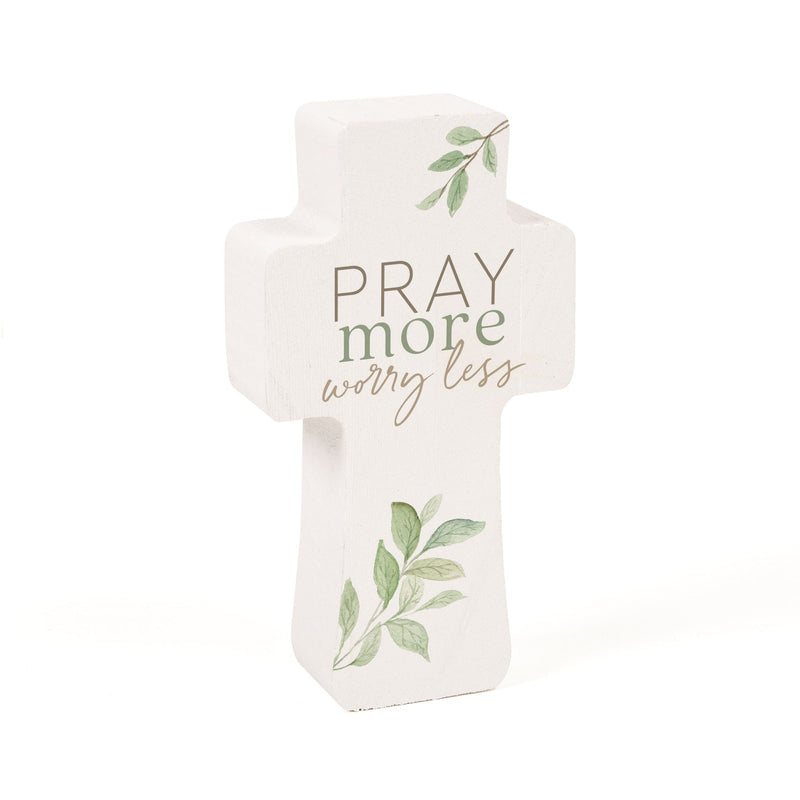 Pray More Worry Less - Cross